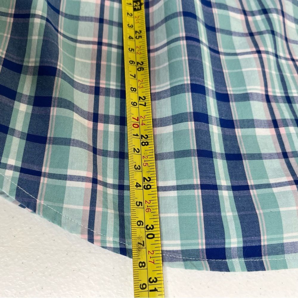Vineyard Vines Shep and Ian Classic Fit Tucker Shirt Blue Green Plaid Men Medium - Picture 12 of 13